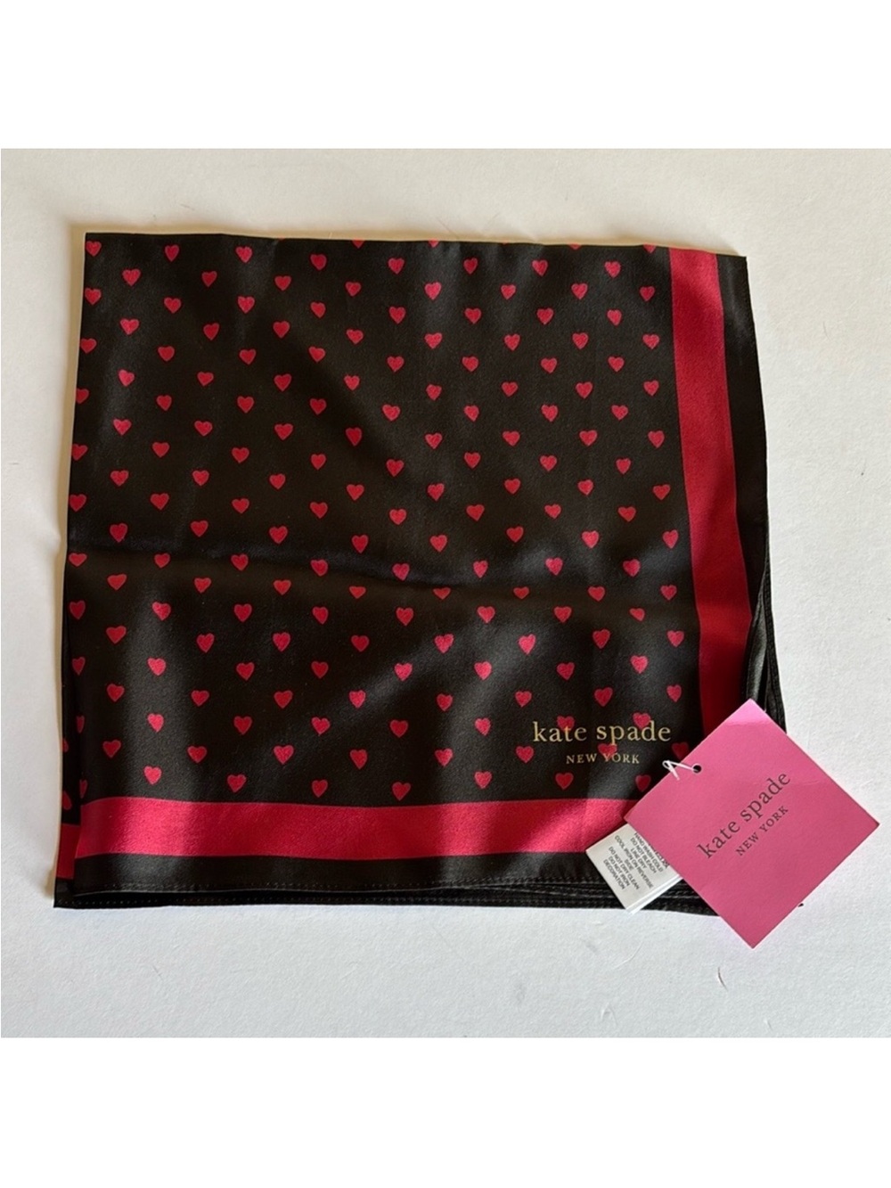 Kate Spade Mini Hearts bandana scarf